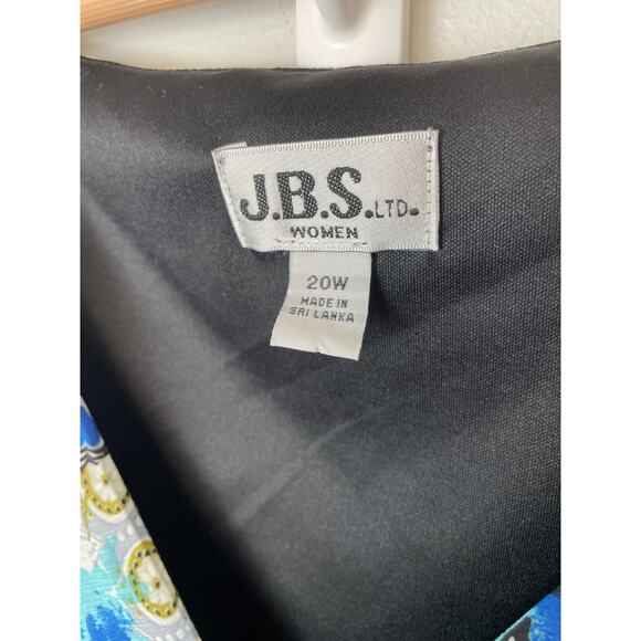 Vintage J.B.S Women's Fairy Midi Dress Size 20 Plus Size Flutter Sleeve Whimsy - Picture 9 of 16